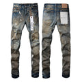 Distressed Paint Fashion Jeans