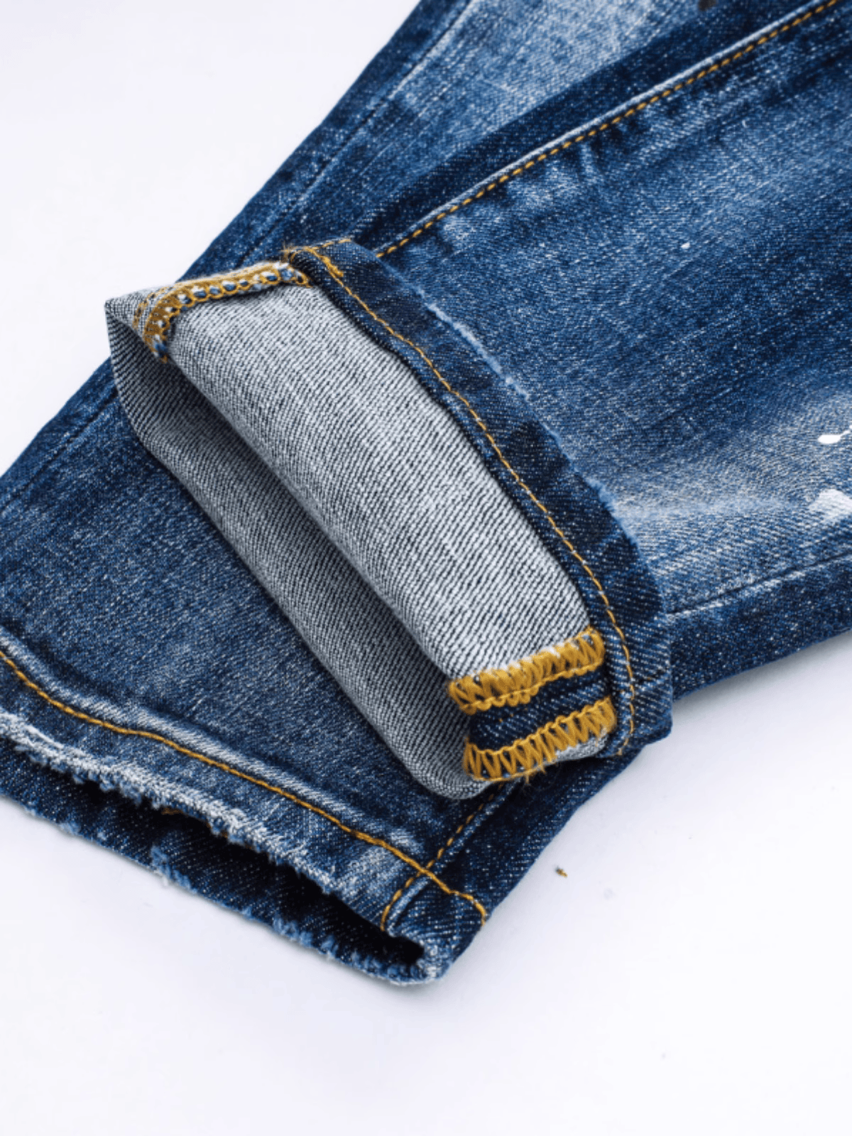 Light Blue Paint Jeans